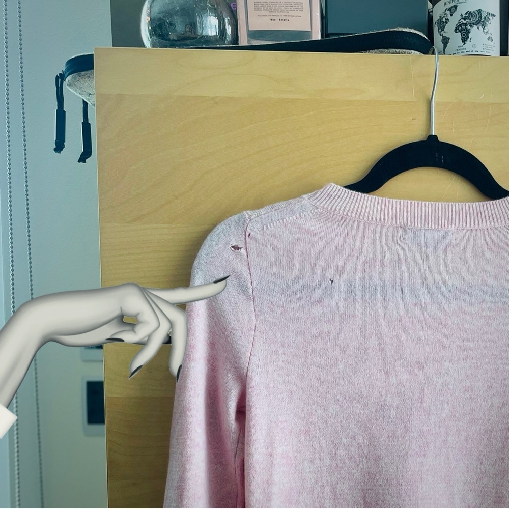 J. CREW | XXS | 100% Cashmere Dusty Rose Light Knit Crewneck Longsleeve Sweater - Picture 11 of 17